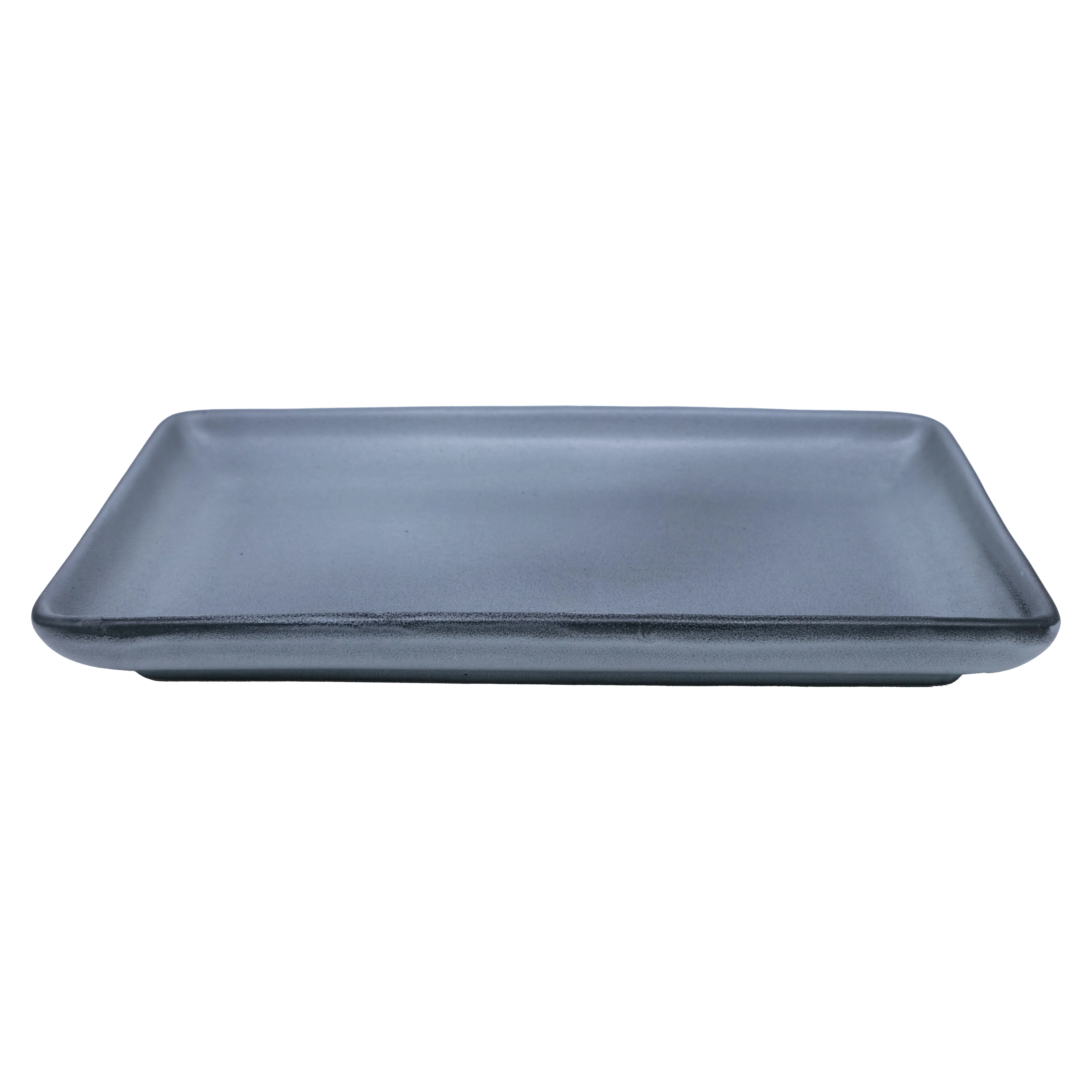 Charola Rectangular 25 X 15 cm | Gris Denali Mate - Image 2