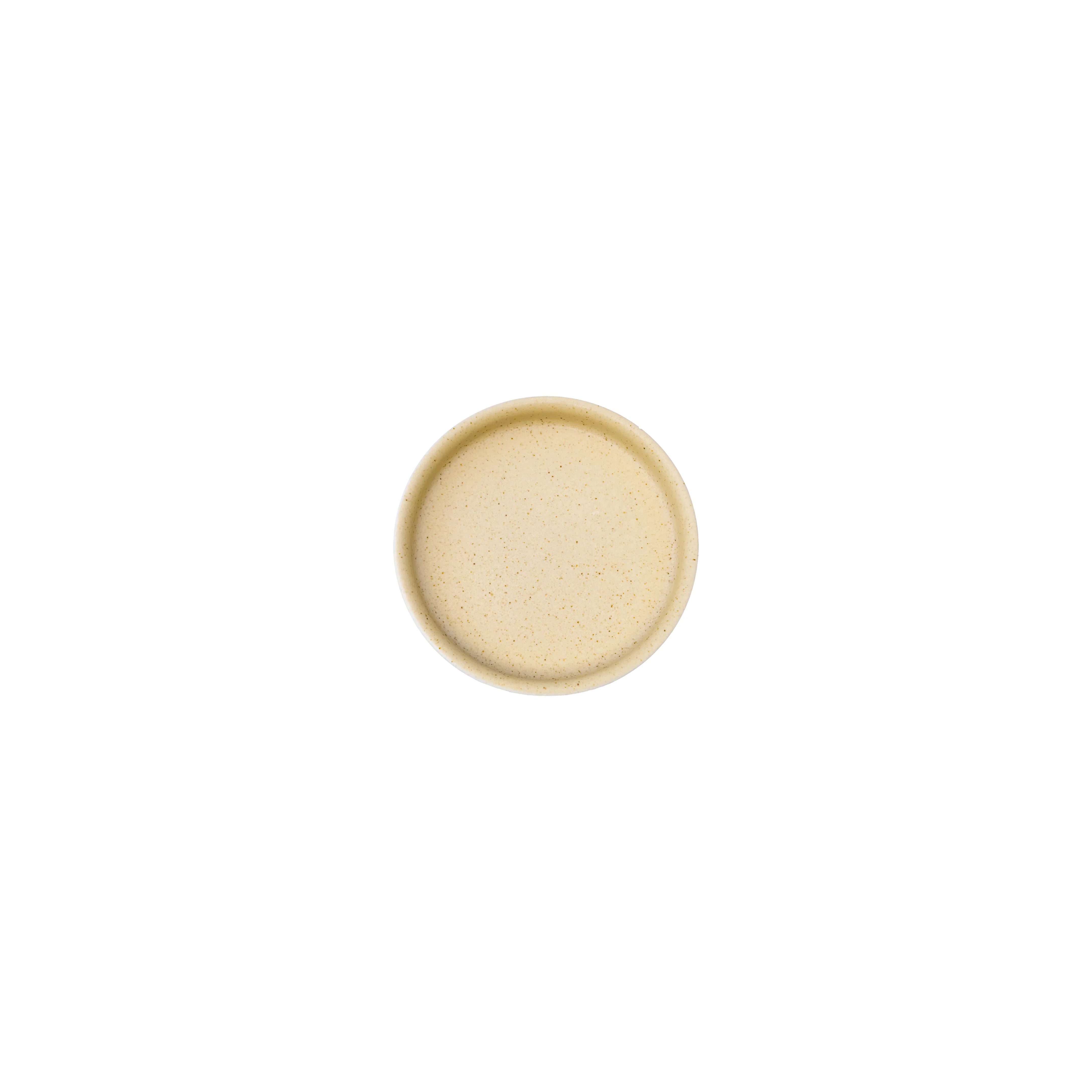 Plato Trinche Arena Mate/Blanco Mate 10 cm | Mediterráneo