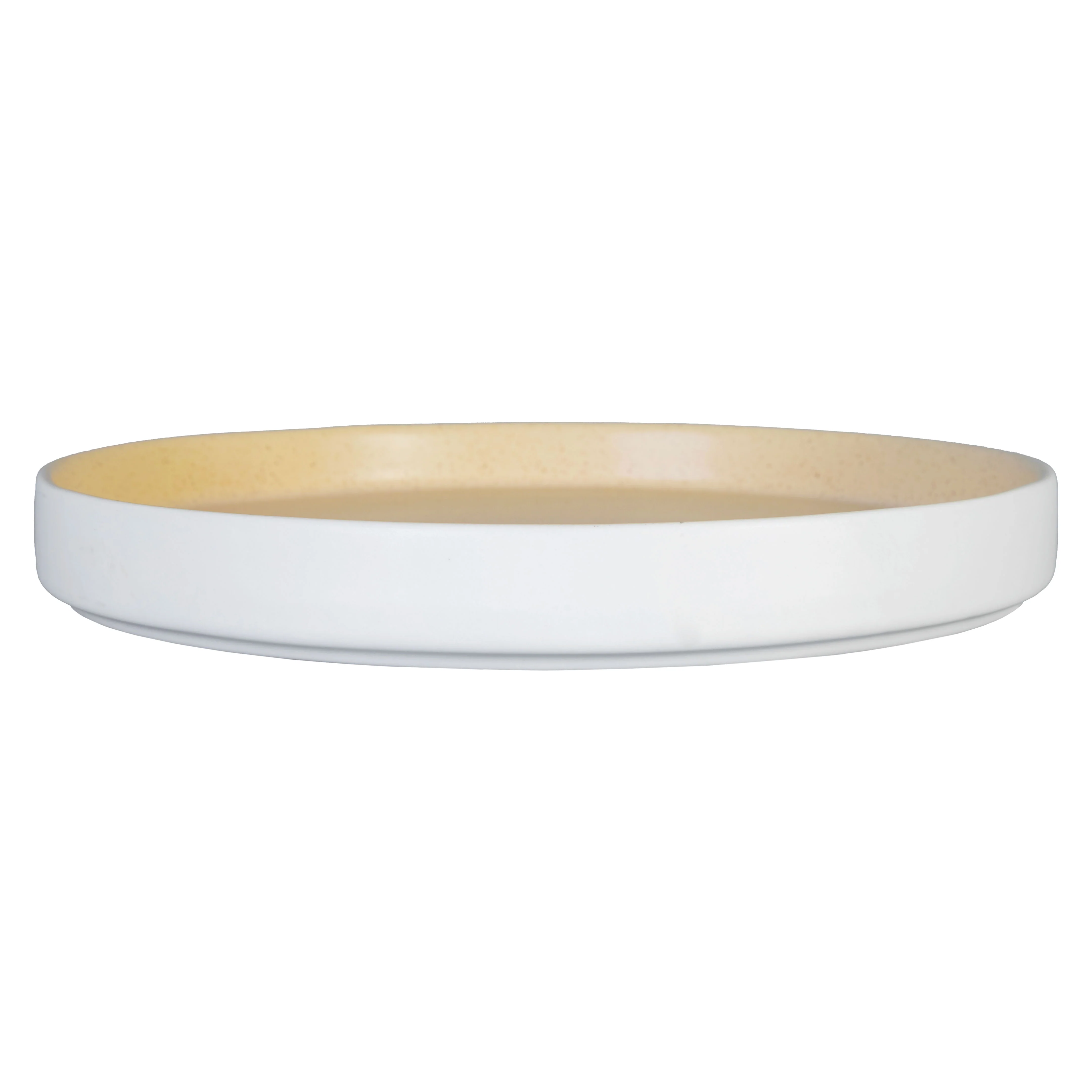 Plato Trinche Arena Mate/Blanco Mate 27 cm | Mediterráneo - Image 3