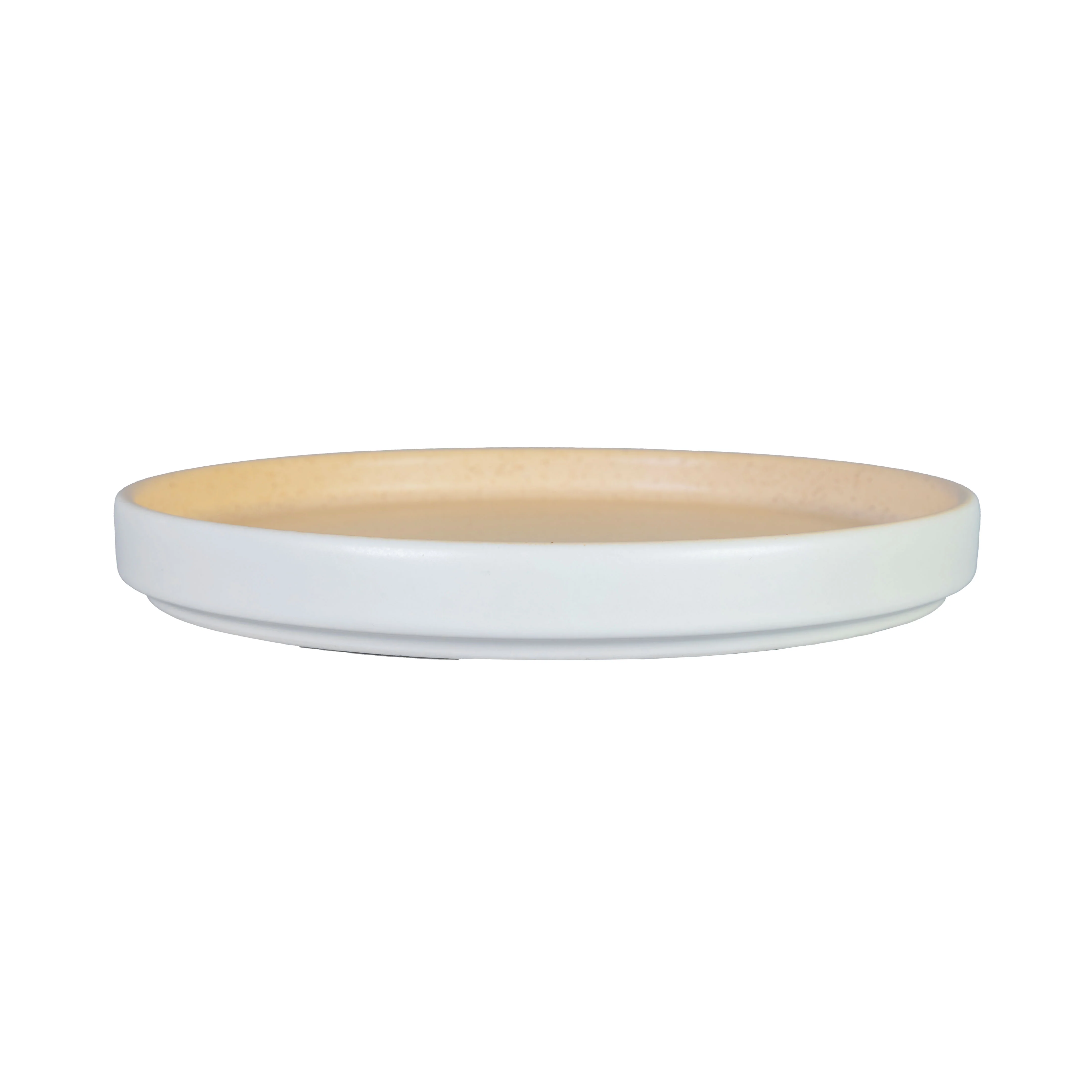 Plato Trinche Arena Mate/Blanco Mate 23 cm | Mediterráneo - Image 2