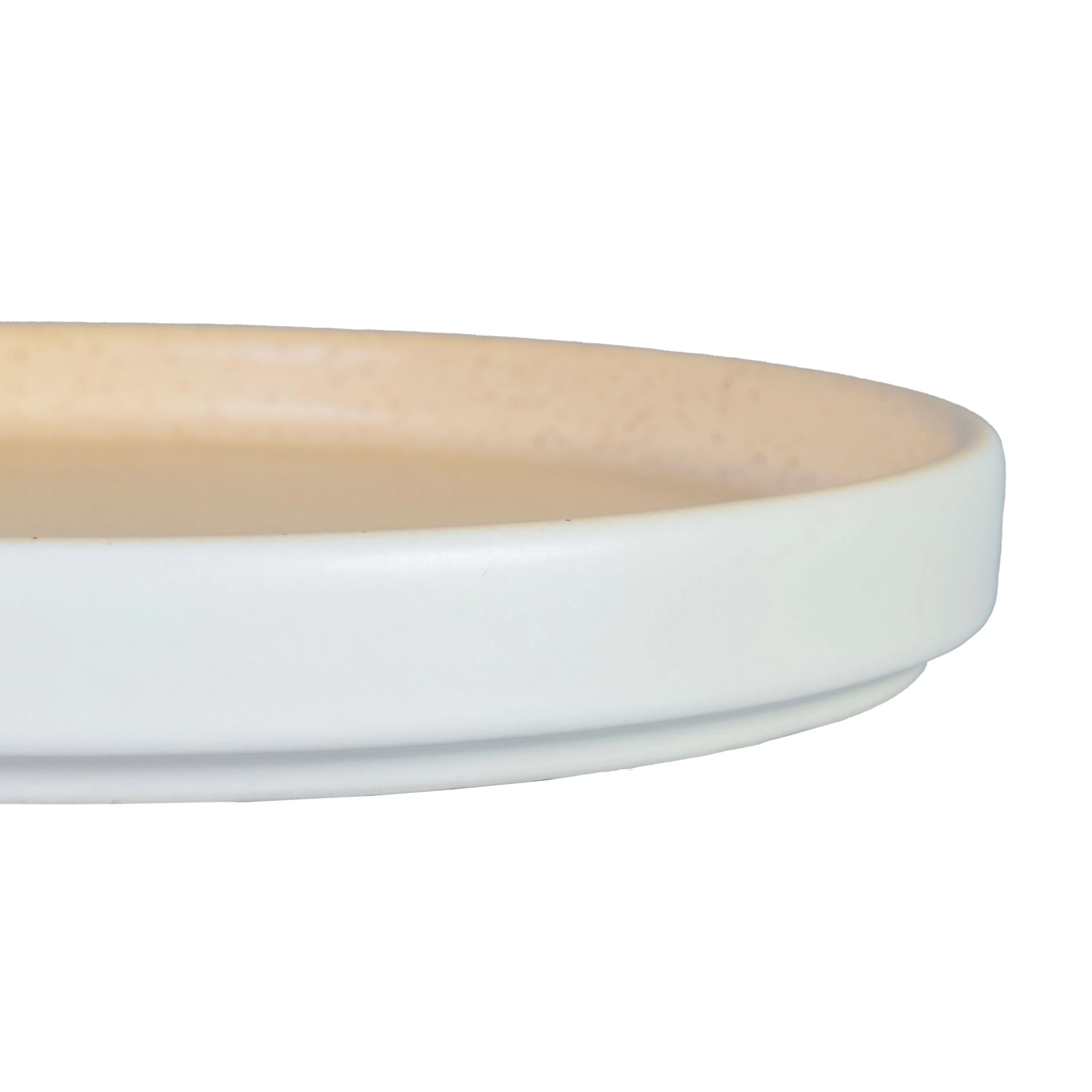 Plato Trinche Arena Mate/Blanco Mate 23 cm | Mediterráneo - Image 3