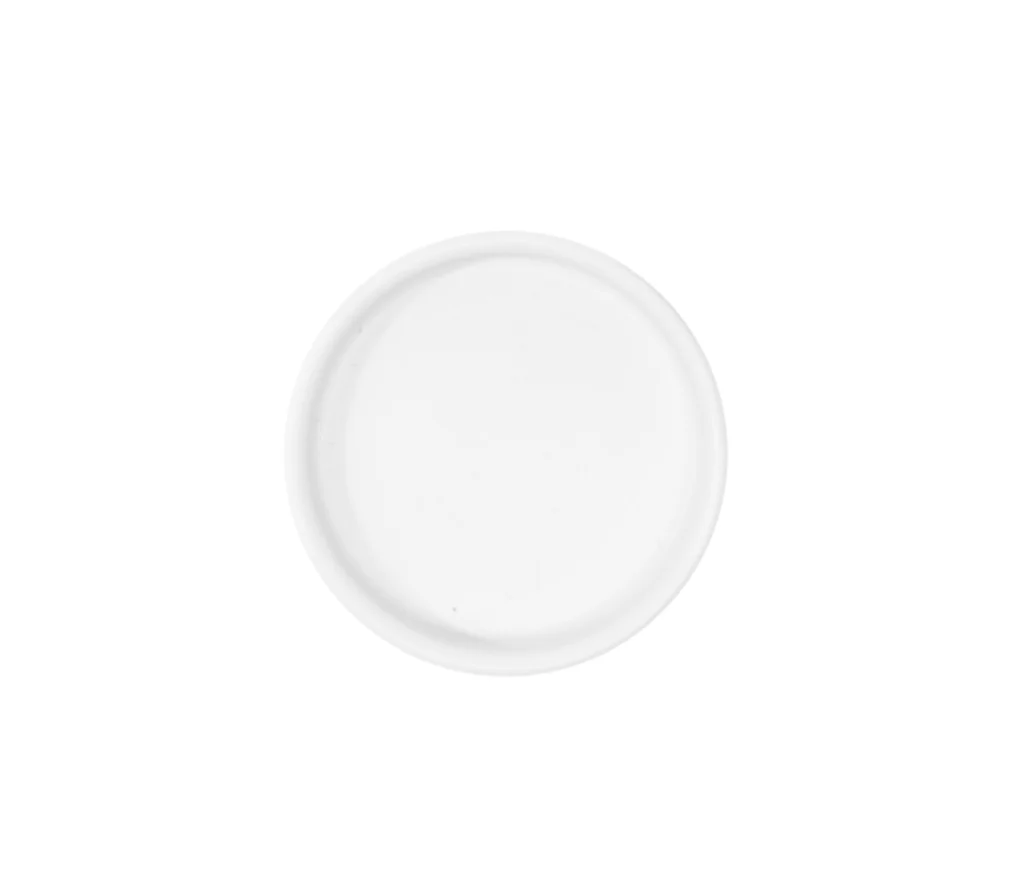 Plato Trinche Blanco Mate 10 cm | Mediterráneo