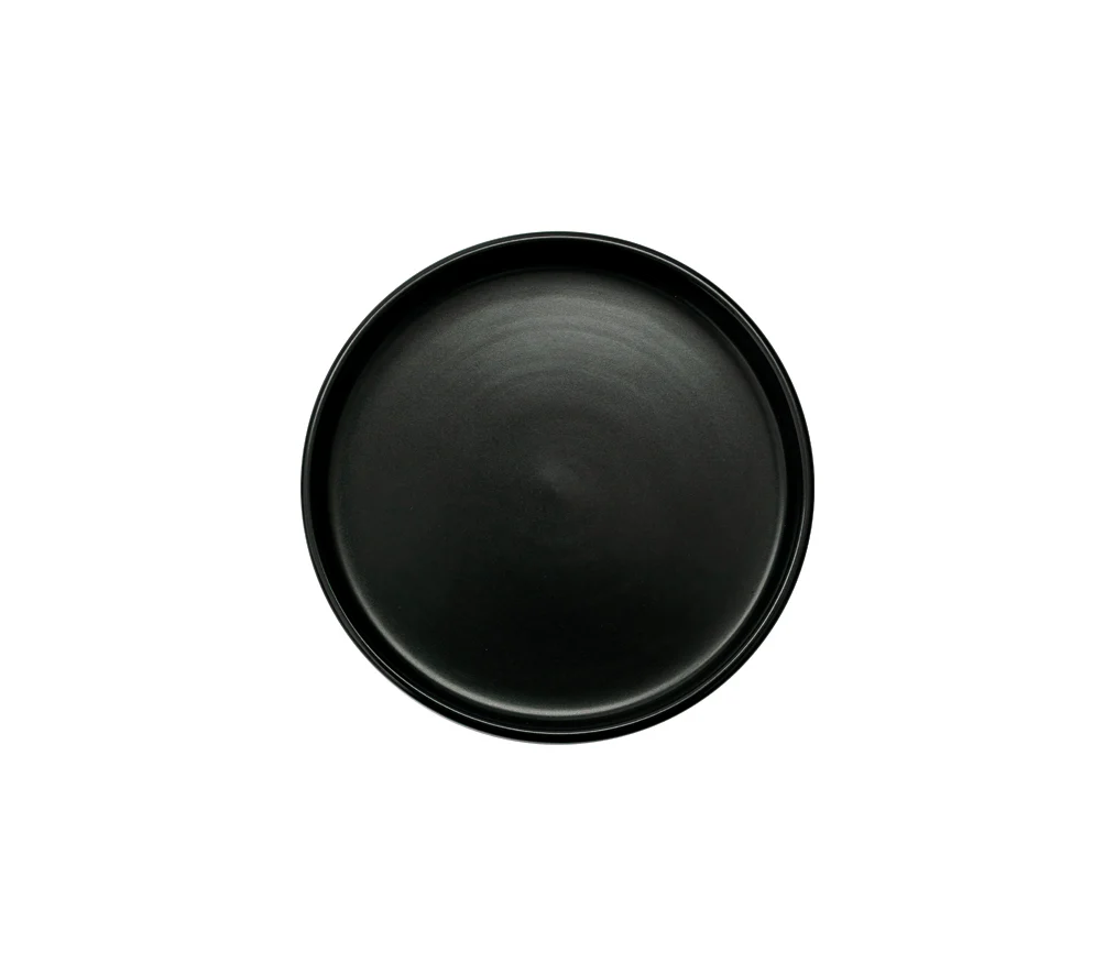 Plato Trinche Negro Mate 15 cm | Mediterráneo