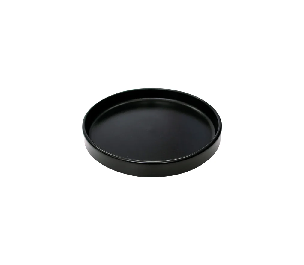 Plato Trinche Negro Mate 15 cm | Mediterráneo - Image 2