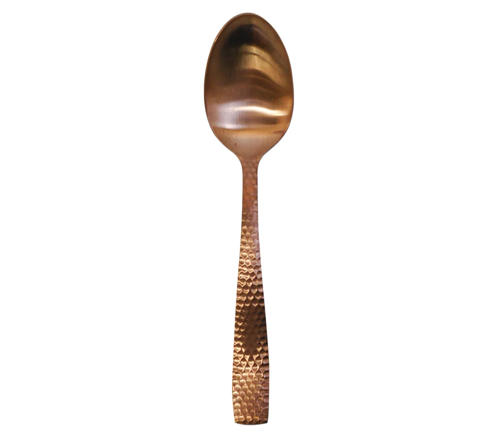 Caja de 6 piezas Cuchara Europea 20 cm | 7 7/8”, 18/10 Parma Gold Rose