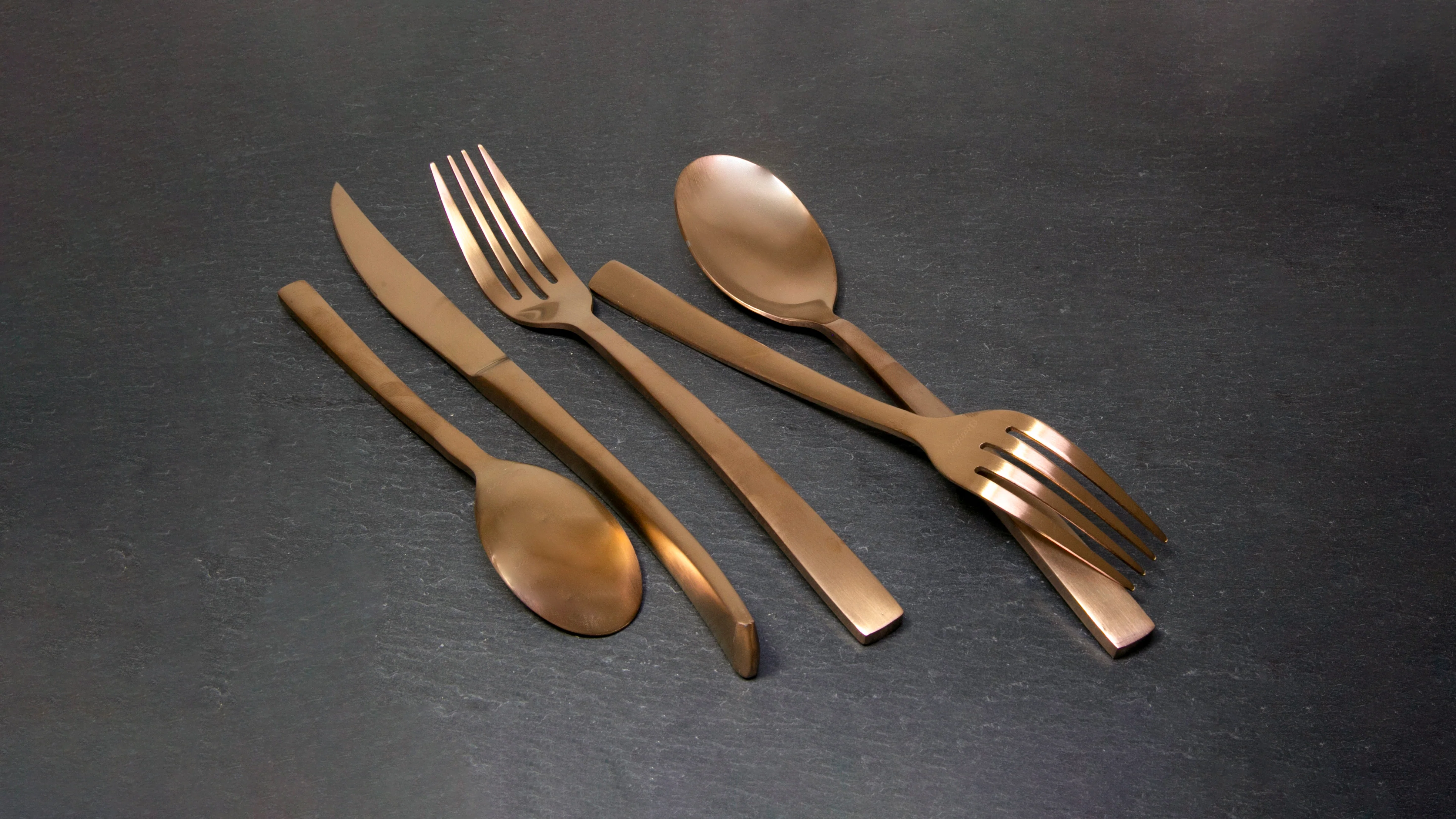 Caja de 6 piezas Cuchara Sopera 20 cm | 7 7/8”, 18/0 Venecia Gold Rose - Image 2