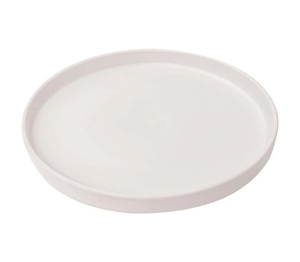 Plato Trinche Blanco Mate 27 cm | Mediterráneo