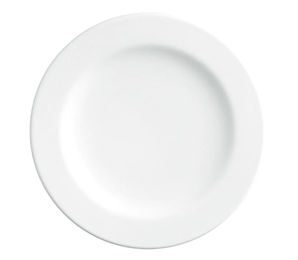 Set de 6 Platos Trinche Blanco Polar de 26 cm | Anfora