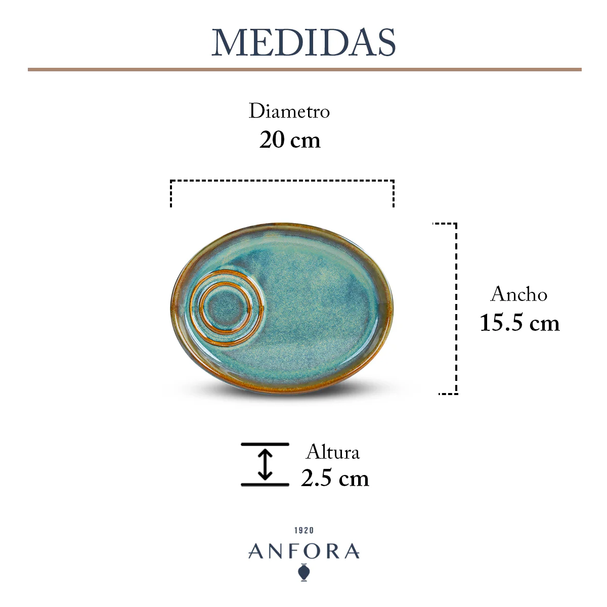 Platón para Taza Capuchino / Espresso 20 cm | Plana Caribe - Image 3