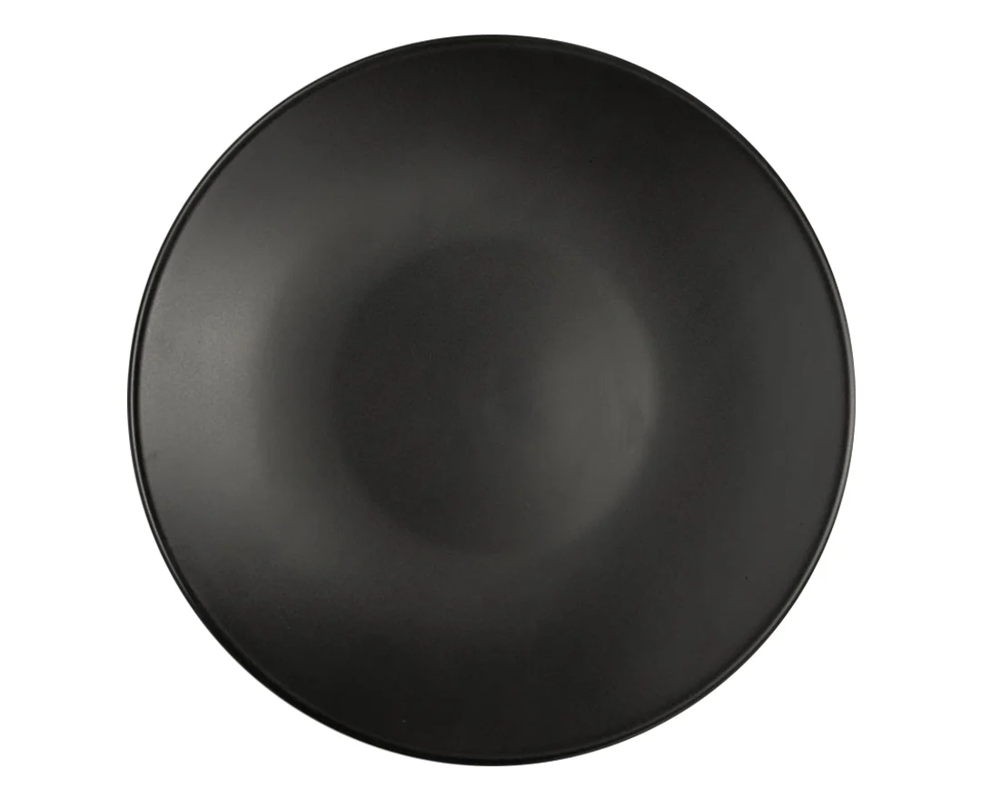 Plato Trinche 27 cm Sin Relieve Negro Mate | Chena