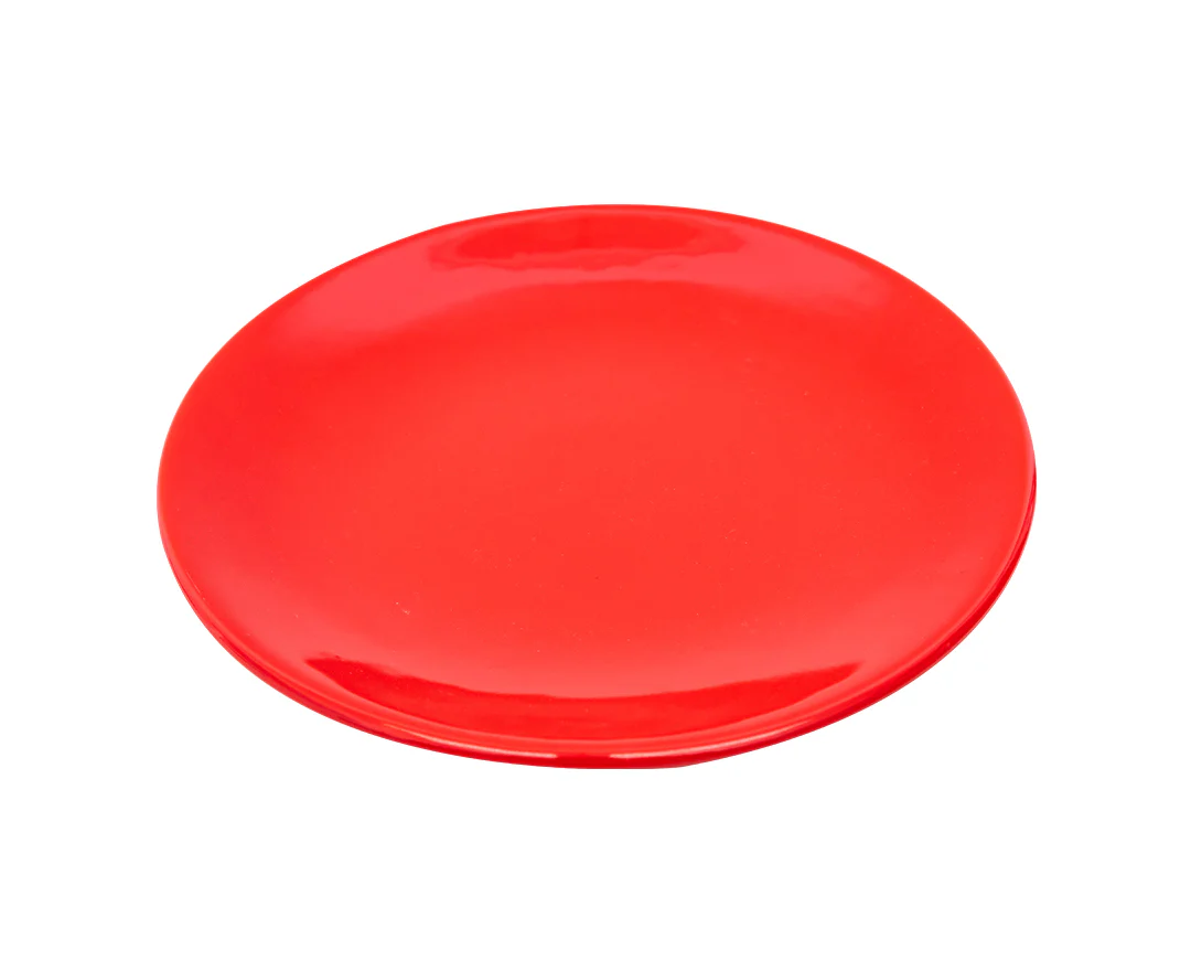 Plato Trinche Chena sin Relieve 27 cm | Rojo Brillante - Image 2