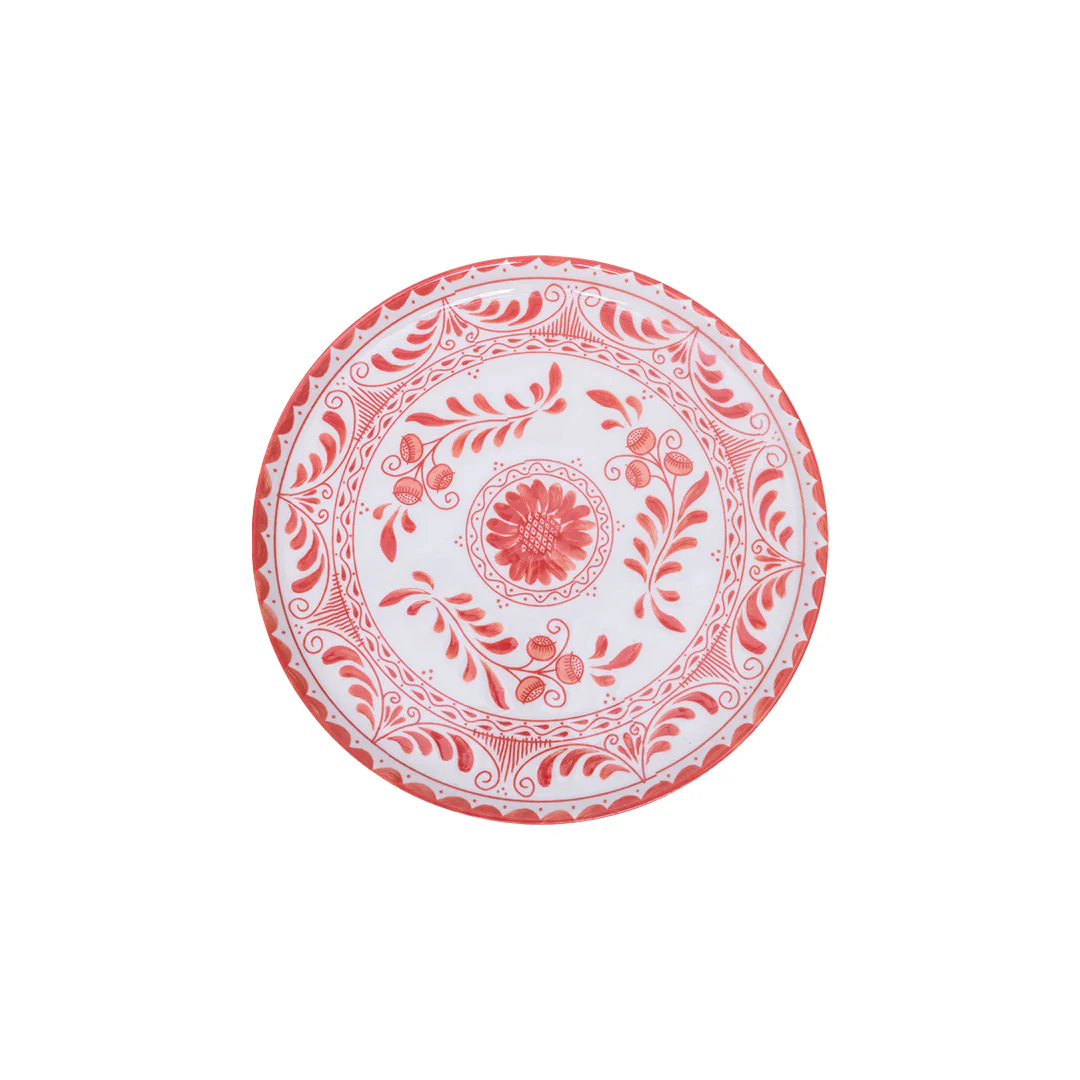 Plato Trinche Plana 15 cm Coral | Motiva 2.0