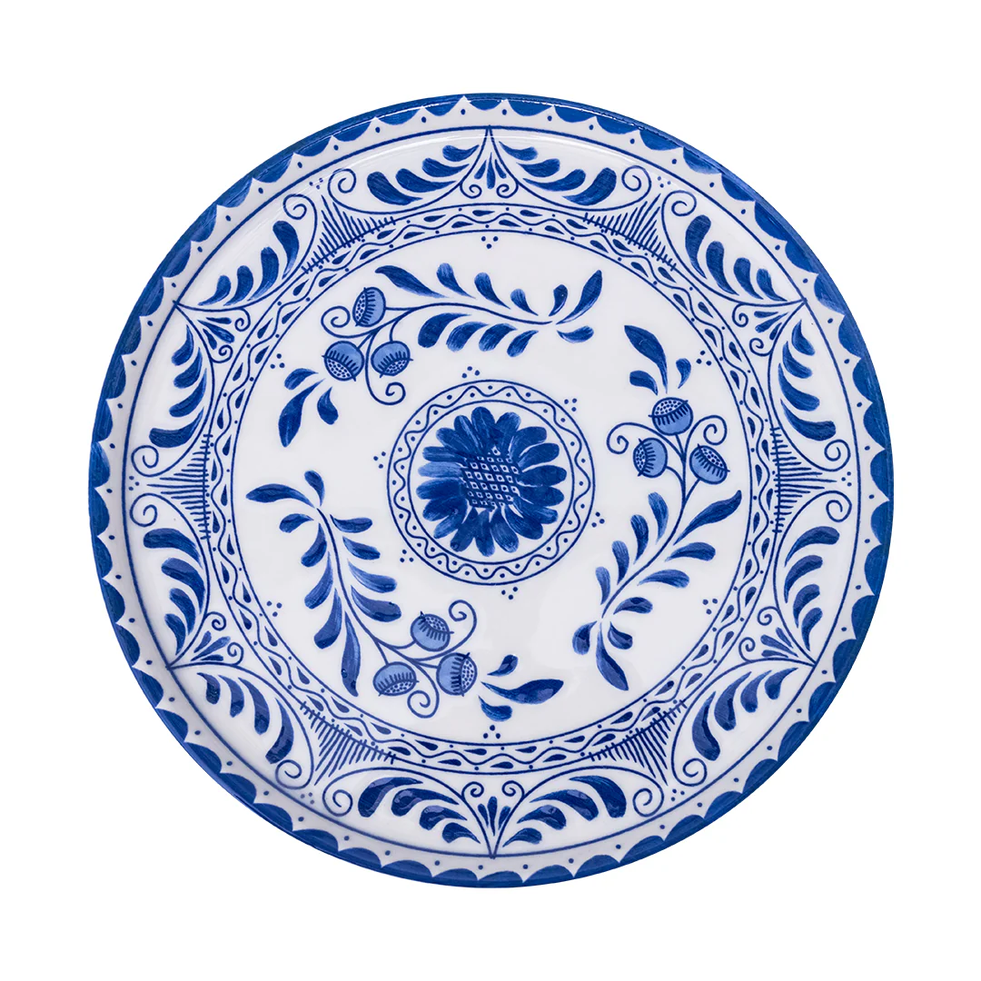 Plato Trinche Plana 27 cm Azul Cobalto | Motiva 2.0