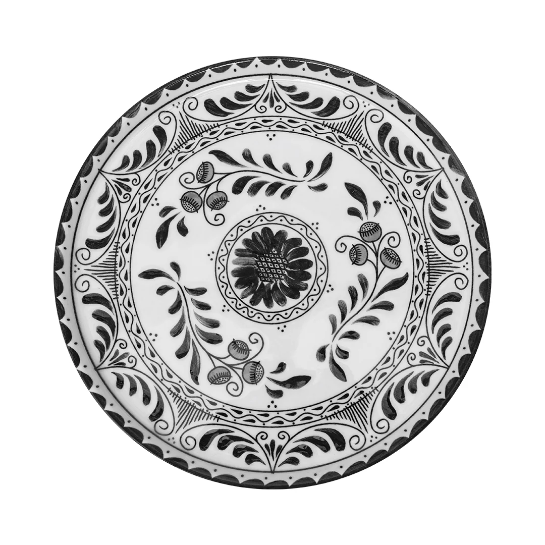 Plato Trinche Plana 27 cm Negro | Motiva 2.0