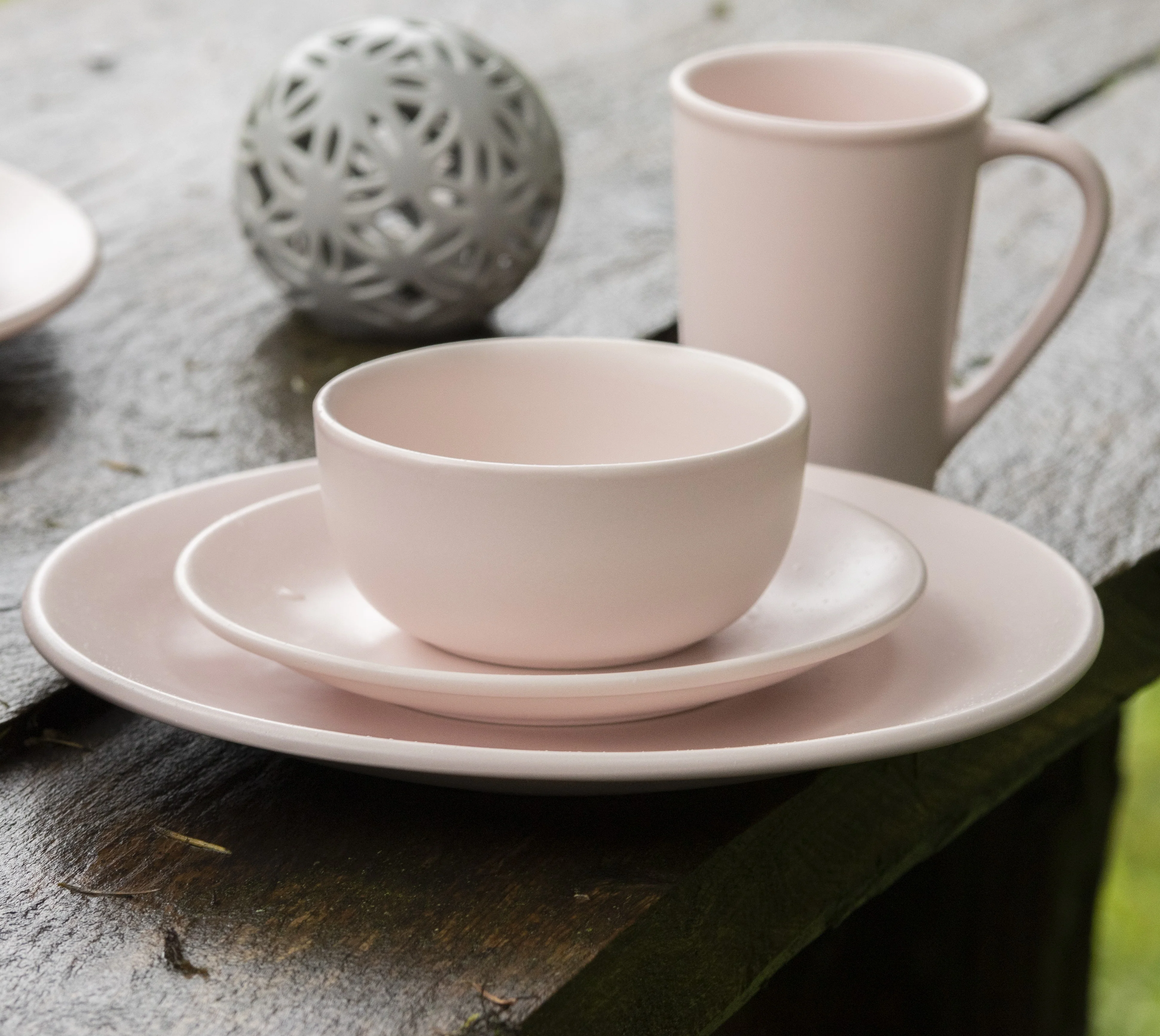 Plato Trinche Sin Relieve de 23 cm | Soft Pink Rosa Mate - Image 3
