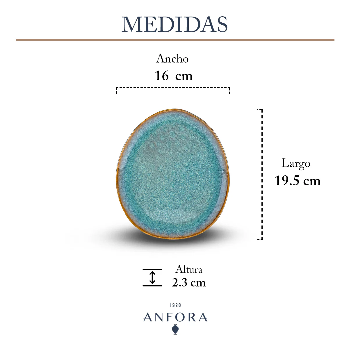 Platón 20 cm | Tulum Ecoceramics Bicolor - Image 2