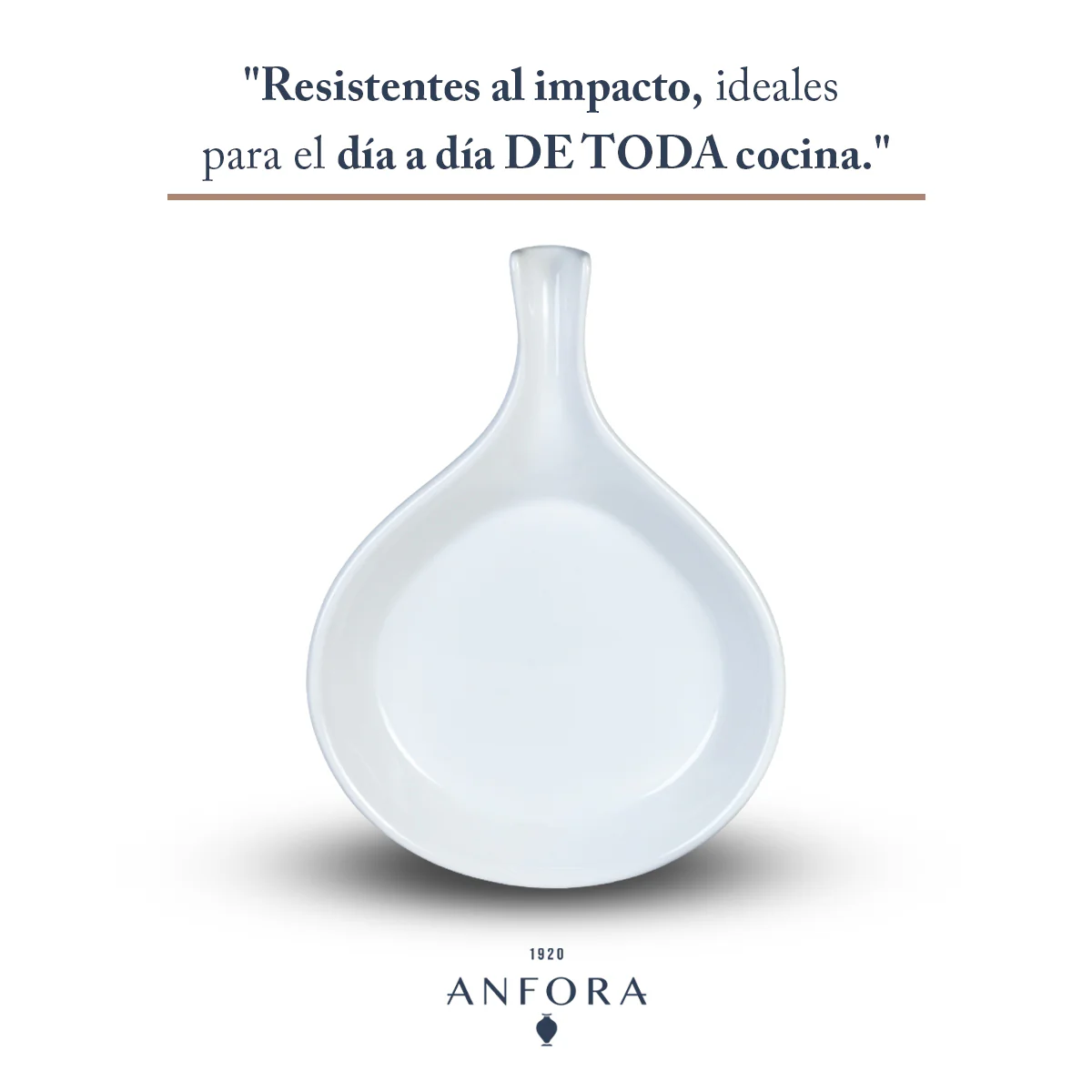 Set de 2 Sartenetas De Porcelana Vitrificadas Blancas Anfora Blanco Polar - Image 3