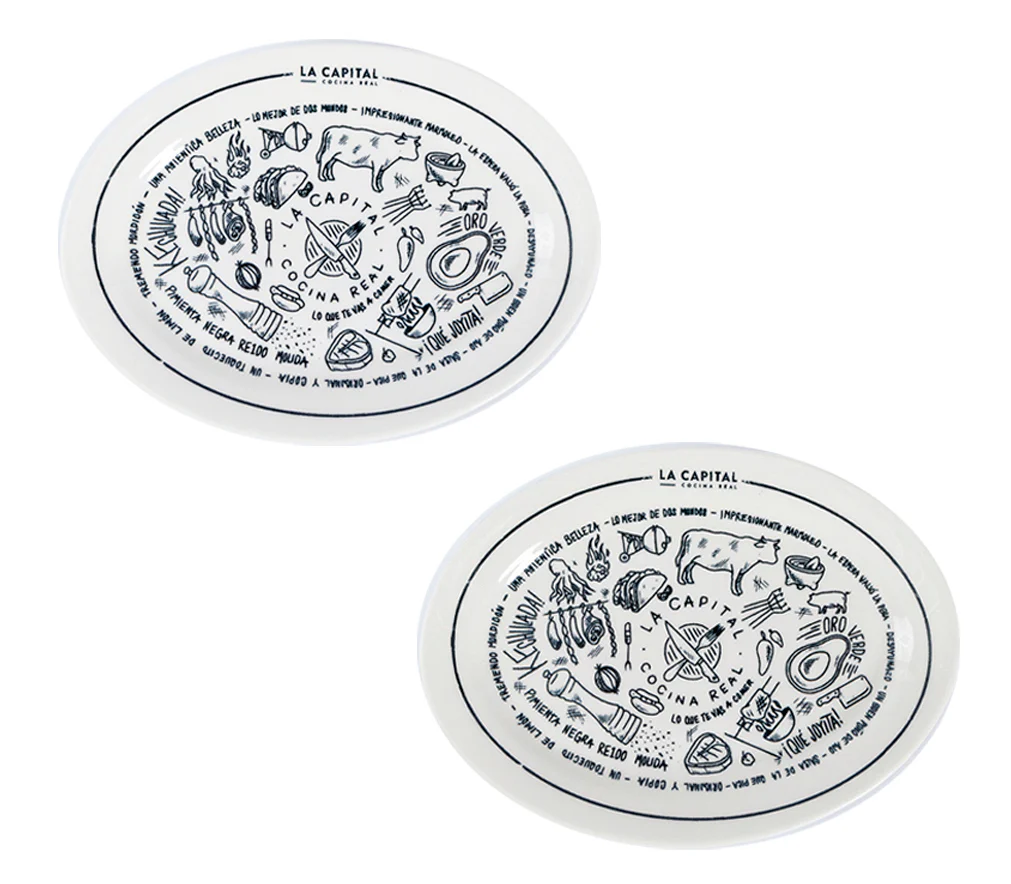 Set de 2 Platones Ovalados 31 cm | La Capital - Image 2