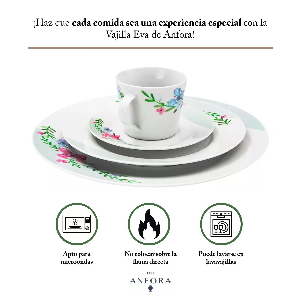 Vajilla de Porcelana 12 piezas | Macy - Image 6