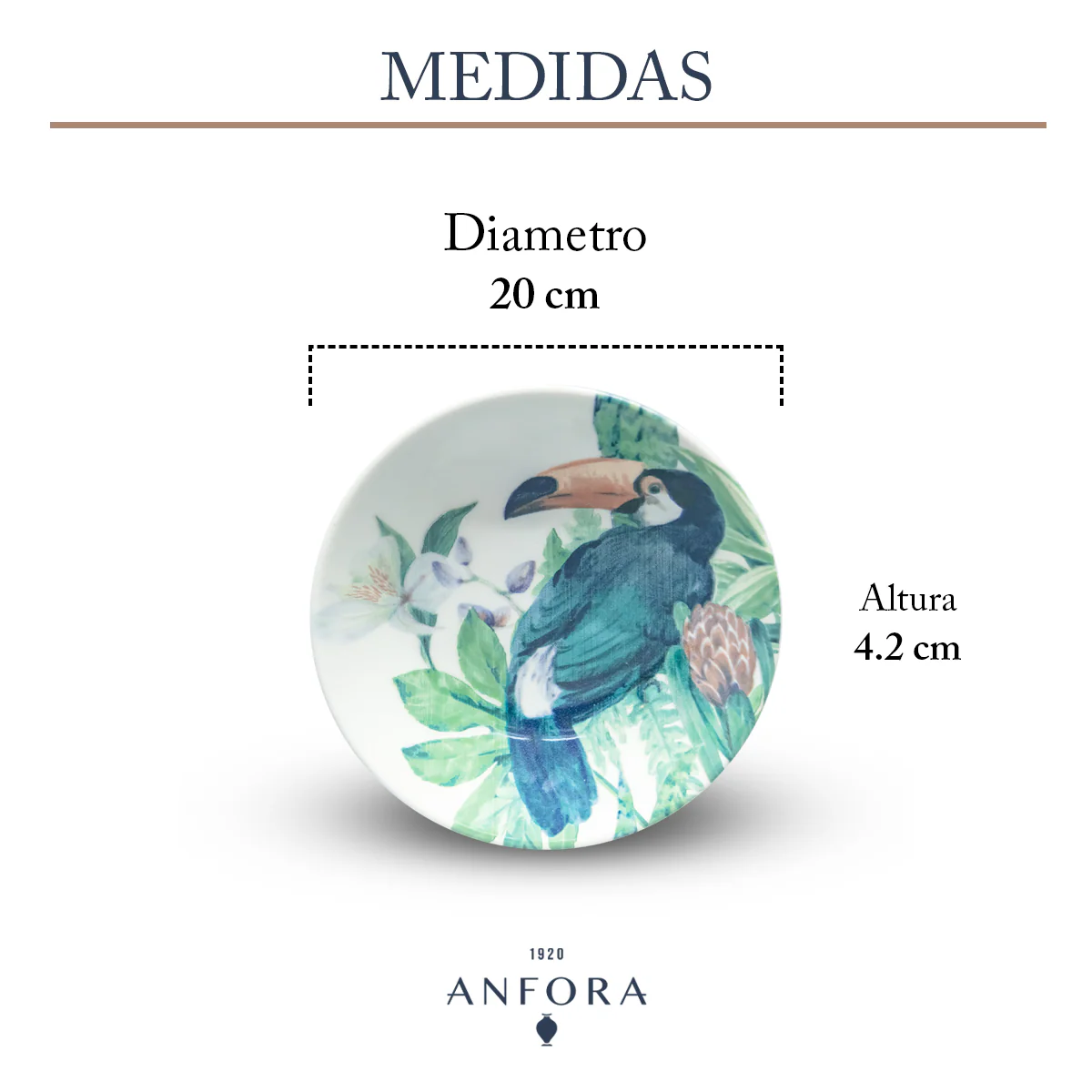 Vajilla de Porcelana 16 piezas | Tropical - Image 5